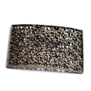 Floral Silver Toned Shoe Clip